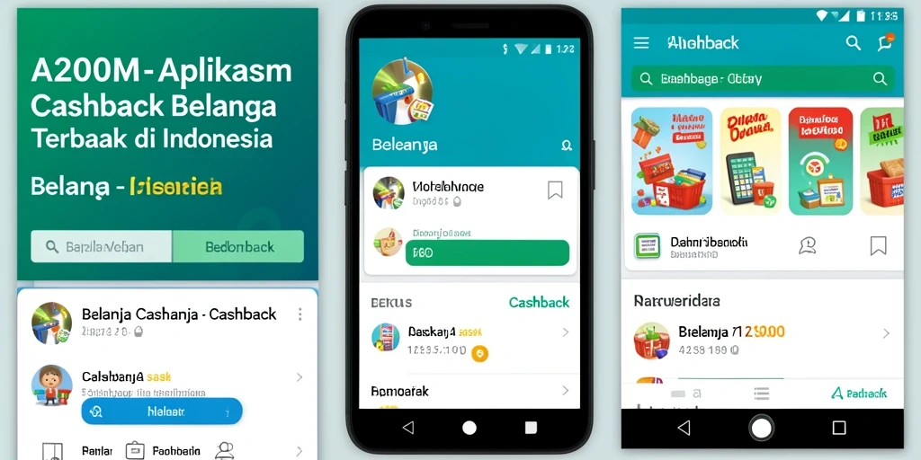 Antarmuka A200M yang menarik dan intuitif memudahkan pengguna mendapatkan cashback.