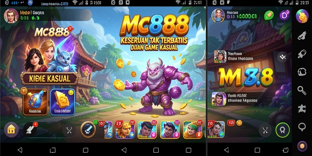 Tampilan antarmuka permainan <strong>MC888</strong> yang menarik dan interaktif.