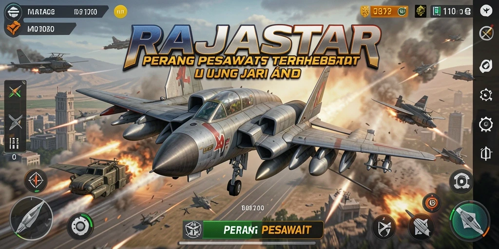 Antarmuka bermain RAJASTAR yang dinamis dan mendebarkan.
