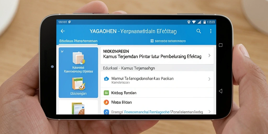Tampilan antarmuka YAGAOHEN yang menarik dan mudah digunakan.