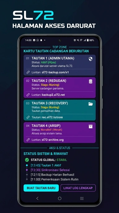 Halaman Link Alternatif sl72 untuk Pengguna Android